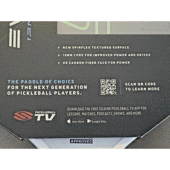 SLK Selkirk Pickleball Paddle - SLK Evo Power XL Hybrid Max Green 13MM - Picture 7 of 9